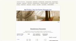 Desktop Screenshot of factorywarrantylist.com